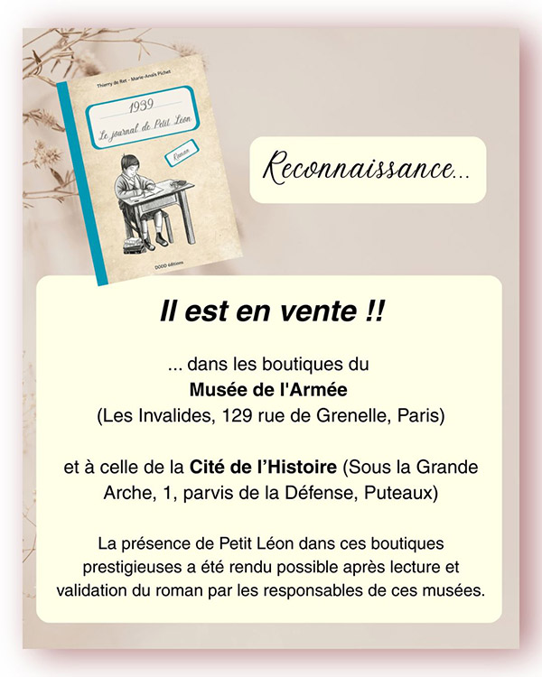 Reconnaissance par l'armée du Journal de Petit Léon
